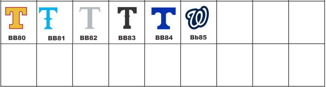 Baseball Helmet Awards Decals Set 6